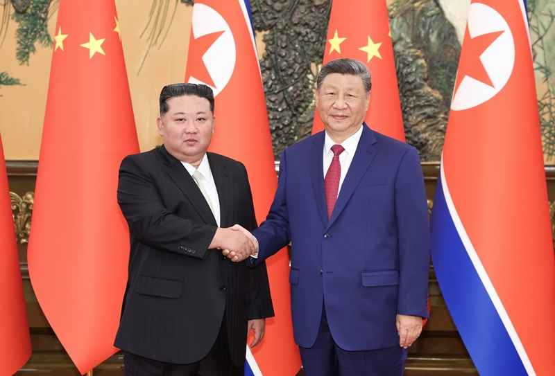 習(xí)近平同朝鮮勞動黨總書記、國務(wù)委員長金正恩舉行會談